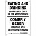 Safety Sign 10 in x 7 in Polyethylene