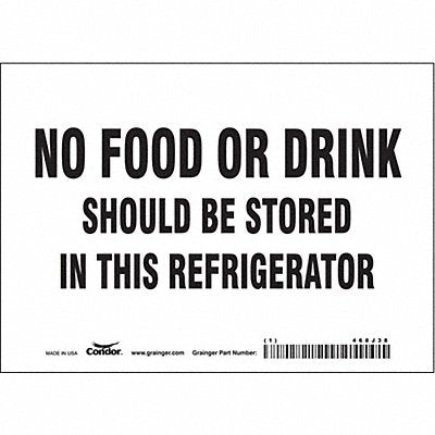 Safety Sign 5 in x 7 in Vinyl
