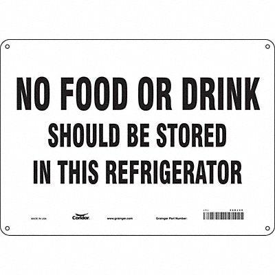 Safety Sign 10 in x 14 in Vinyl