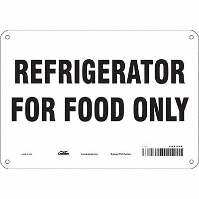 Safety Sign 7 in x 10 in Aluminum