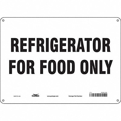 Safety Sign 10 in x 14 in Polyethylene