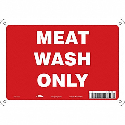 Safety Sign 7 in x 10 in Aluminum
