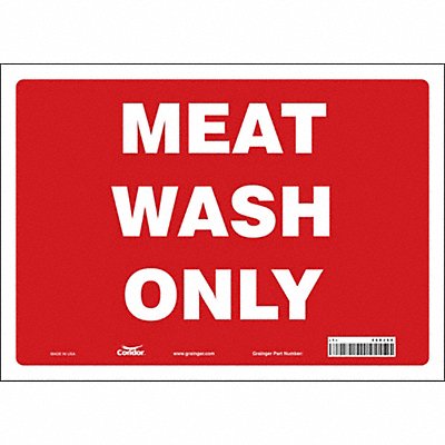 Safety Sign 10 in x 14 in Vinyl