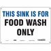 Safety Sign 10 in x 14 in Aluminum