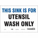 Safety Sign 7 in x 10 in Vinyl