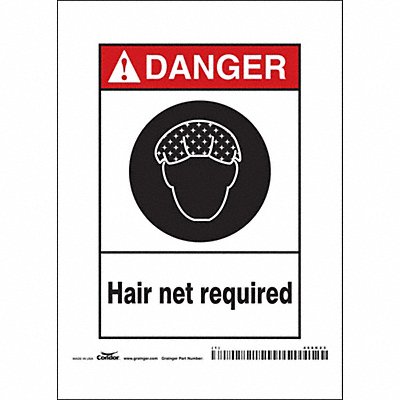 Safety Sign 7 in x 5 in Aluminum