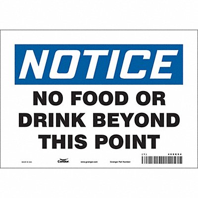 Safety Sign 7 in x 10 in Vinyl