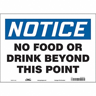 Safety Sign 10 in x 14 in Vinyl