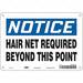 Safety Sign 7 in x 10 in Polyethylene