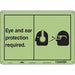 Safety Sign 10 in x 14 in Polyethylene