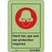Safety Sign 10 in x 7 in Polyethylene