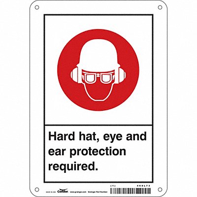 Safety Sign 10 inx7 in Polyethylene