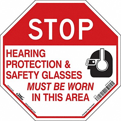 Safety Sign 18 in x 18 in Vinyl