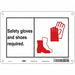 Safety Sign 7 in x 10 in Polyethylene