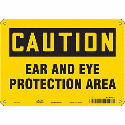 Safety Sign 7 in x 10 in Polyethylene