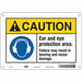 Safety Sign 7 inx10 in Polyethylene