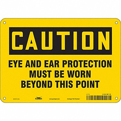 Safety Sign 7 in x 10 in Aluminum