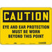 Safety Sign 10 inx14 in Aluminum