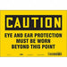 Safety Sign 7 inx10 in Vinyl