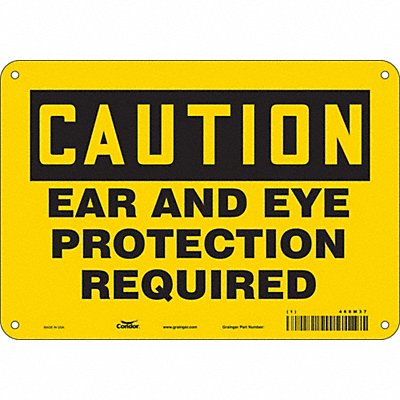 Safety Sign 7 in x 10 in Aluminum