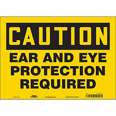 Safety Sign 10 inx14 in Vinyl