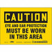 Safety Sign 5 in x 7 in Vinyl