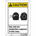 Safety Sign 10 in x 7 in Polyethylene