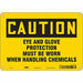 Safety Sign 7 in x 10 in Aluminum