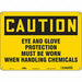 Safety Sign 10 inx14 in Polyethylene
