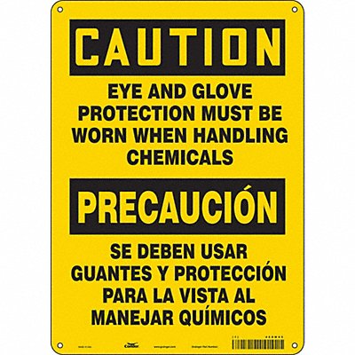 Safety Sign 14 in x 10 in Polyethylene