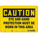 Safety Sign 7 in x 10 in Aluminum