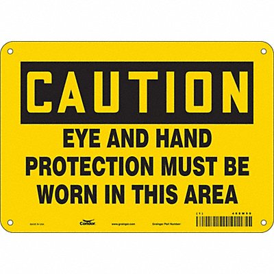 Safety Sign 7 inx10 in Polyethylene