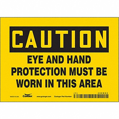 Safety Sign 5 inx7 in Vinyl