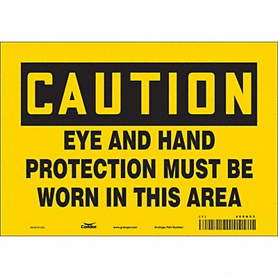 Safety Sign 7 inx10 in Vinyl