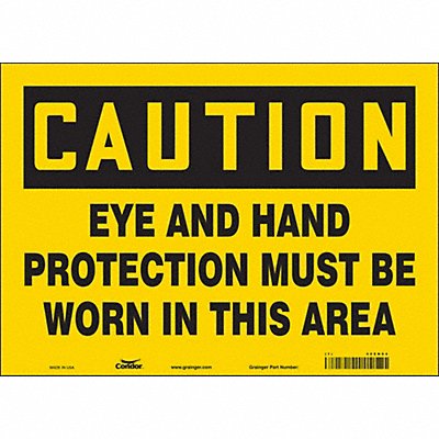 Safety Sign 10 inx14 in Vinyl