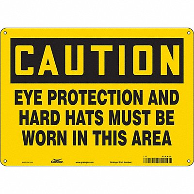Safety Sign 10 inx14 in Polyethylene