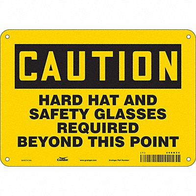 K0456 Safety Sign 7 inx10 in Polyethylene