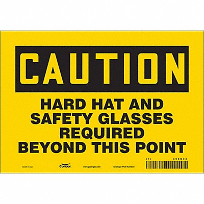 K0456 Safety Sign 7 inx10 in Vinyl