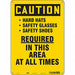 Safety Sign 14 inx10 in Aluminum