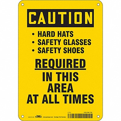 Safety Sign 10 inx7 in Polyethylene