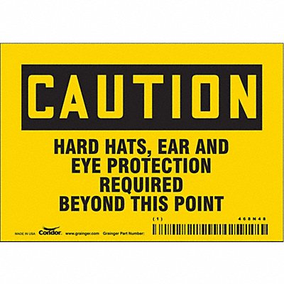 Safety Sign 3.5in x 5in Vinyl