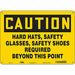 Safety Sign 10 inx14 in Aluminum