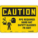 Safety Sign 10 in x 14 in Aluminum