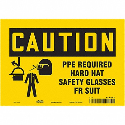 Safety Sign 7 in x 10 in Vinyl