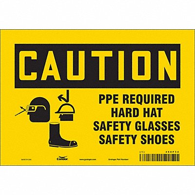 Safety Sign 7 inx10 in Vinyl
