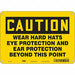 Safety Sign 7 in x 10 in Aluminum