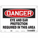 Safety Sign 7 inx10 in Polyethylene