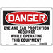 Safety Sign 10 in x 14 in Polyethylene