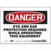 Safety Sign 5 in x 7 in Vinyl