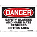 Safety Sign 10 in x 14 in Aluminum